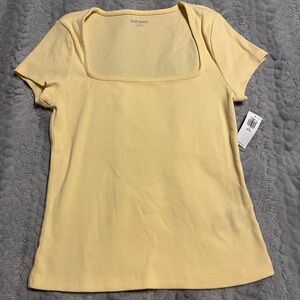 Old Navy Yellow Square Neck Top